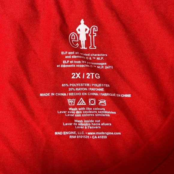 Elf - 2X Red Christmas T Shirt - READ DESCRIPTION Please ๐๐
- Picture 2 of 6